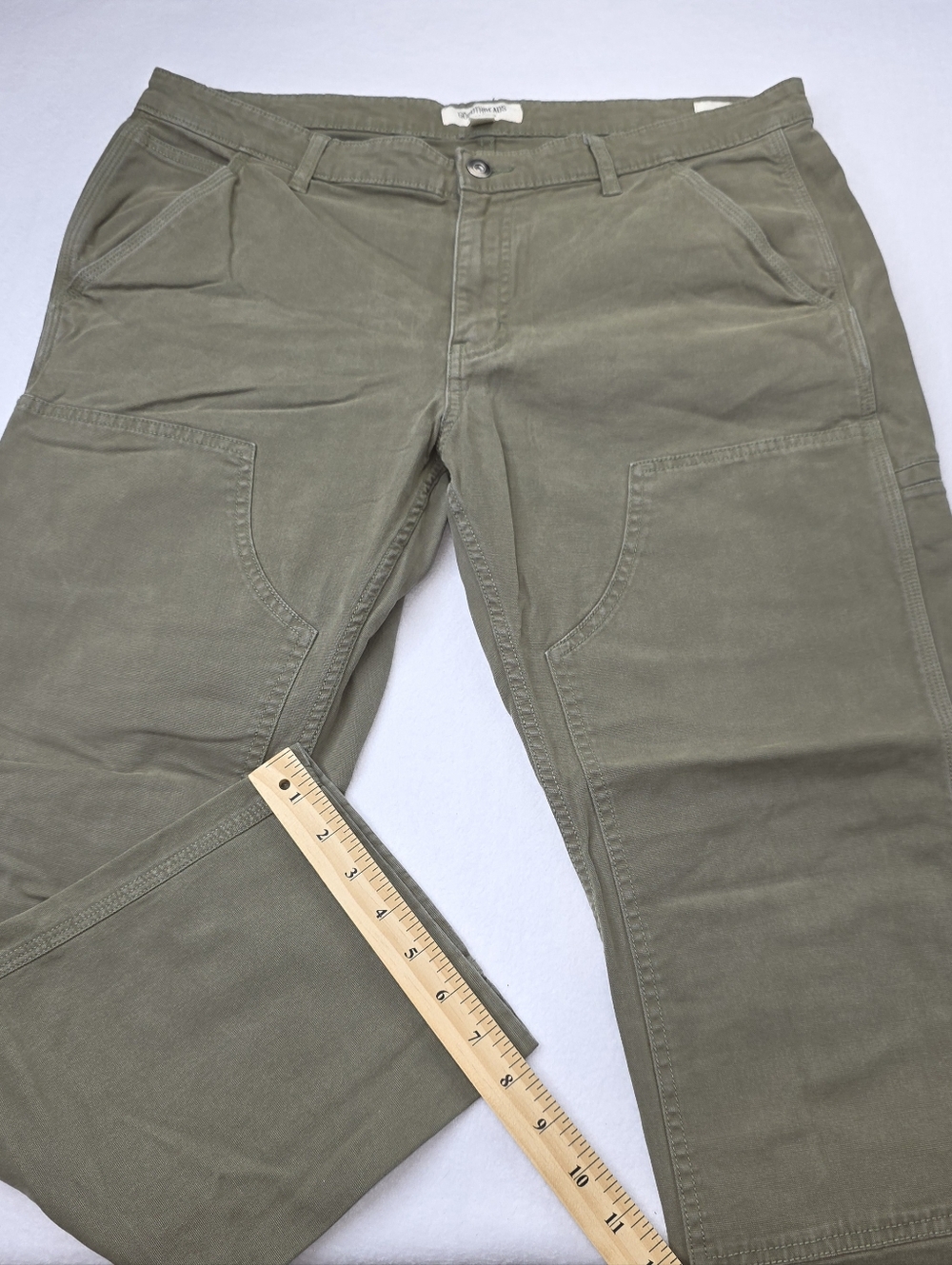 Goodthreads Men's Olive Green Utility Pants Size 36x28 Slim Stretch CS-3672 - Picture 2 of 12